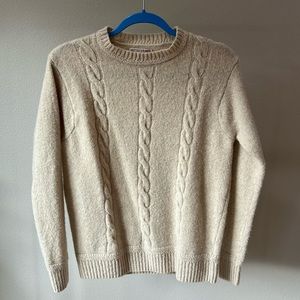J. Crew Wallace & Barnes Cream Sweater